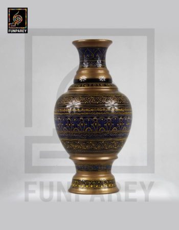 Wooden Vase 15" with Nakshi Art Premium