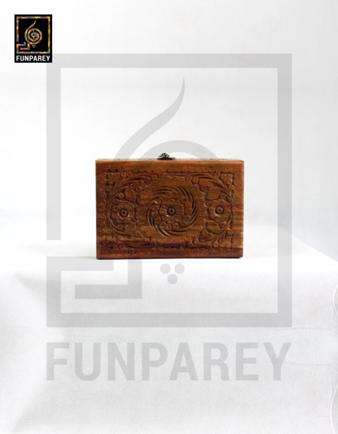 Hand Carved Wooden Jewelry Box 6/9