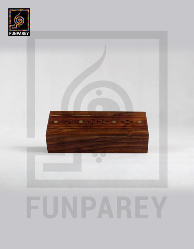 Wooden Stationery Box with Brass Work