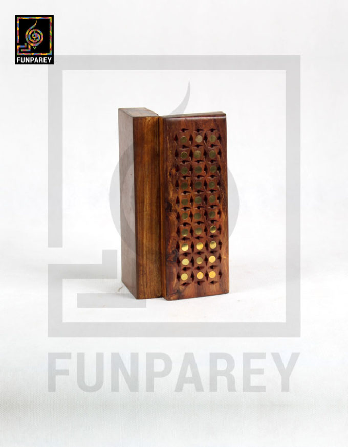 Wooden Stationery Box with Brass Work