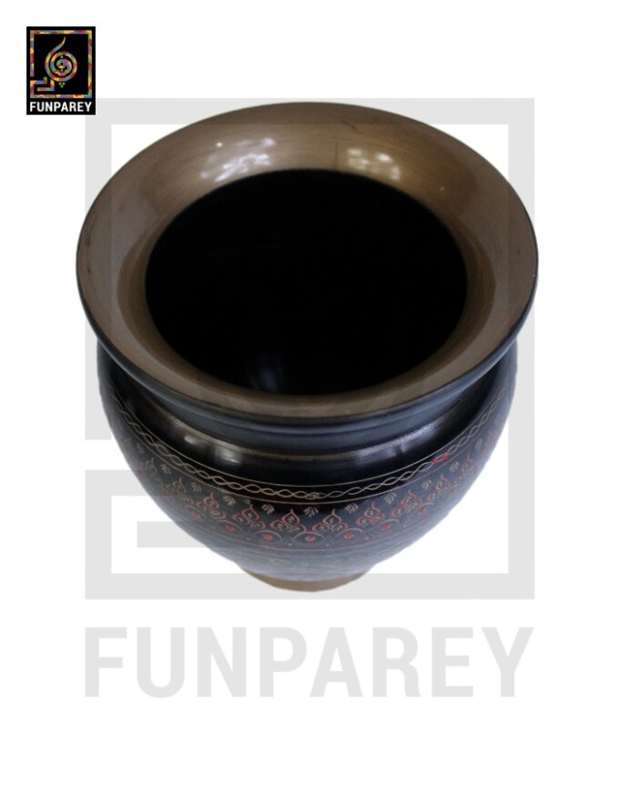 Wooden Vase Planter Essex with Naqshi Art - Image 5