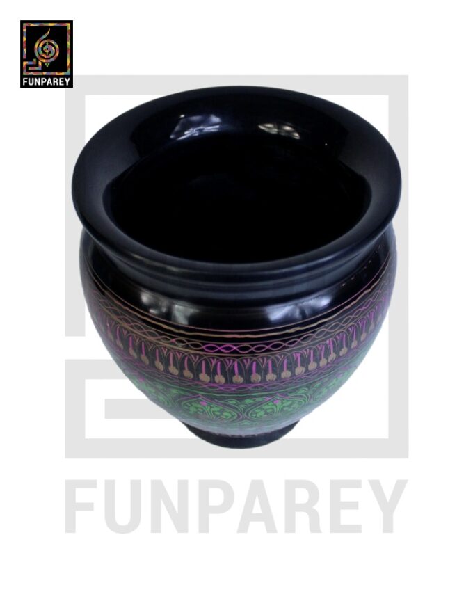 Wooden Vase Planter Essex with Naqshi Art - Image 9
