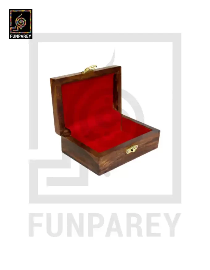 Hand Carved Jewelry Box Wooden 4/6 - Image 6