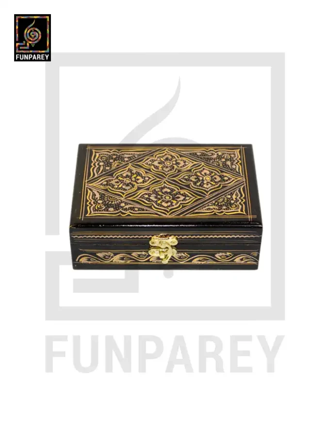 Jewelry Box With Nakshi Art - Golden 4/6 - Image 6