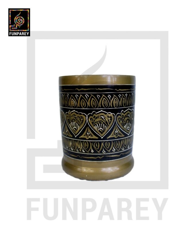 Accessory Jar Cylindrical with Lacquer Art - Image 4