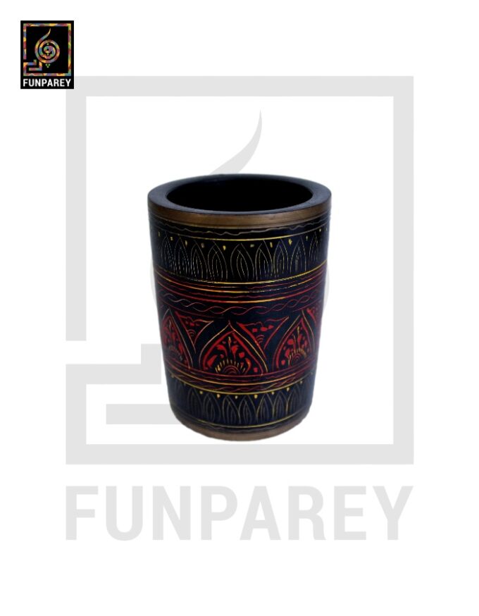 Accessory Jar Cylindrical with Lacquer Art - Image 10