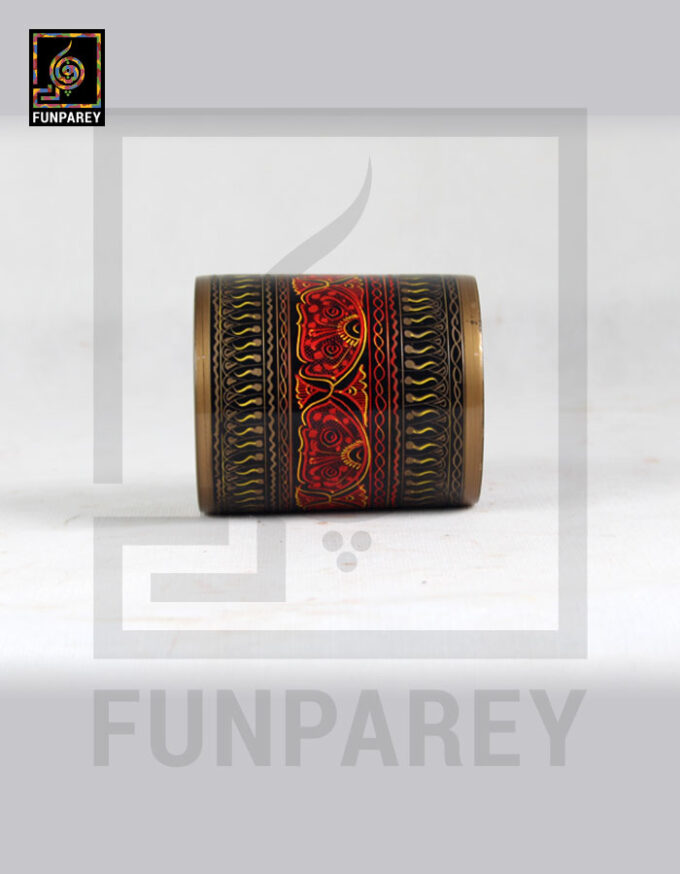 Accessory Jar Cylindrical with Lacquer Art - Image 6