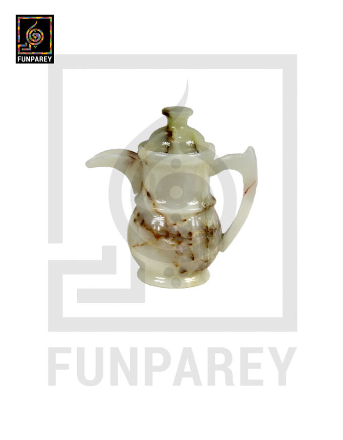 Onyx Stone Tea Set (12 Cups and a Kettle) - Image 3