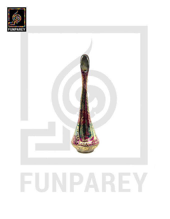 Handmade Brass Flower Vase 6" - Image 2