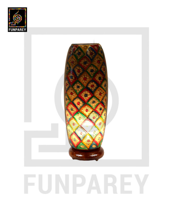 Camel Skin Table Lamp Tall 15" (Multicolor) - Image 2