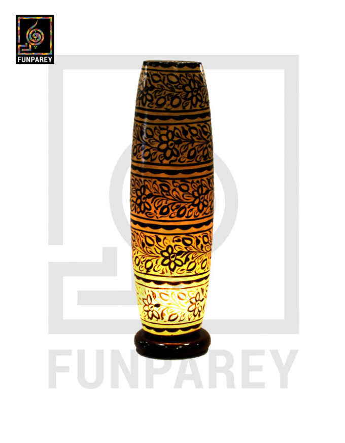 Camel Skin Table Lamp Tall 20" Stygian - Image 2