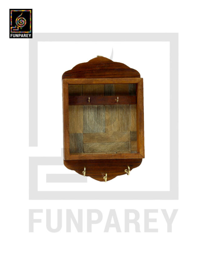 Handmade Wooden Key Holder Case Small 6" - Image 2