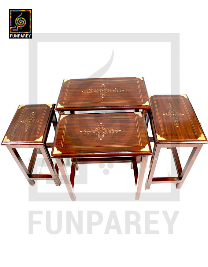 Nesting Tables With Standard Brass Work - Image 5