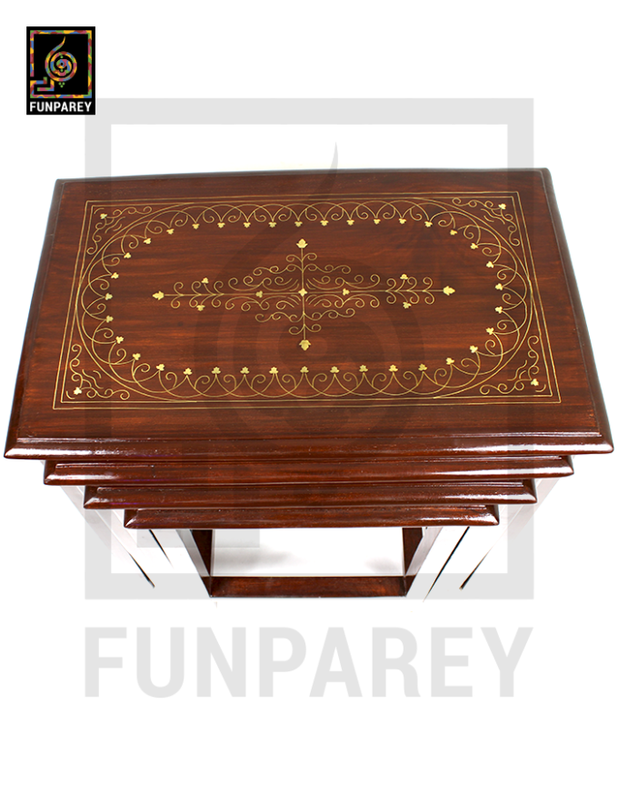 Nesting Tables With Legacy Brass Work - Image 2