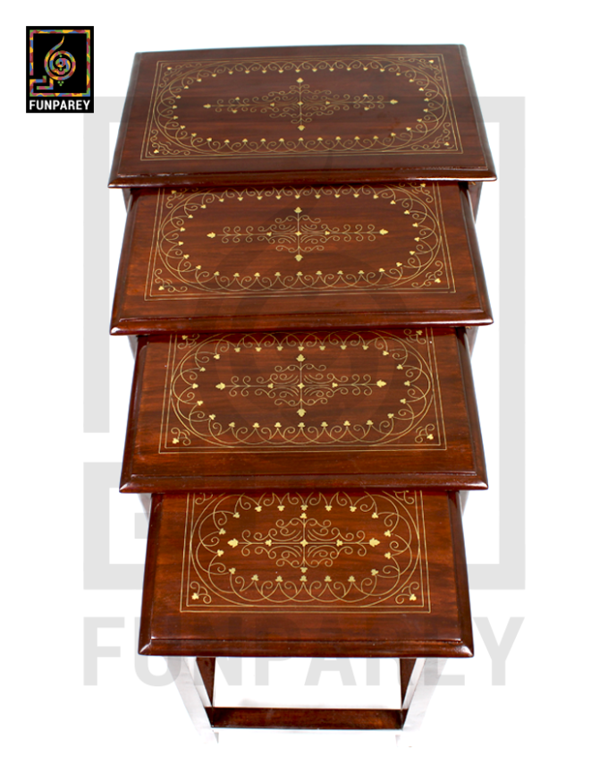 Nesting Tables With Legacy Brass Work