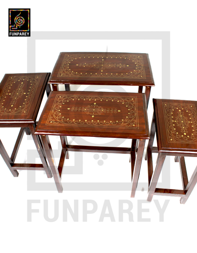 Nesting Tables With Legacy Brass Work - Image 5