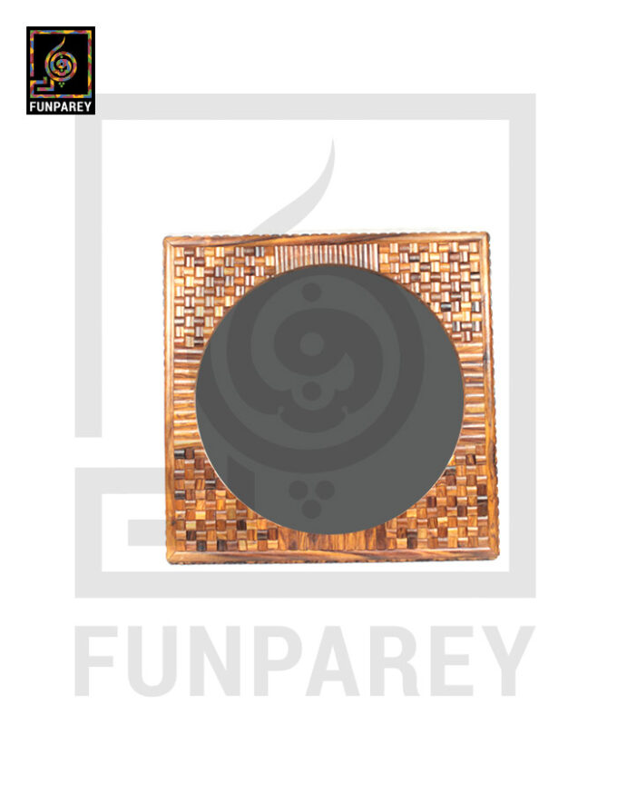 Handmade Wooden Wall Mirror 24" - Image 2