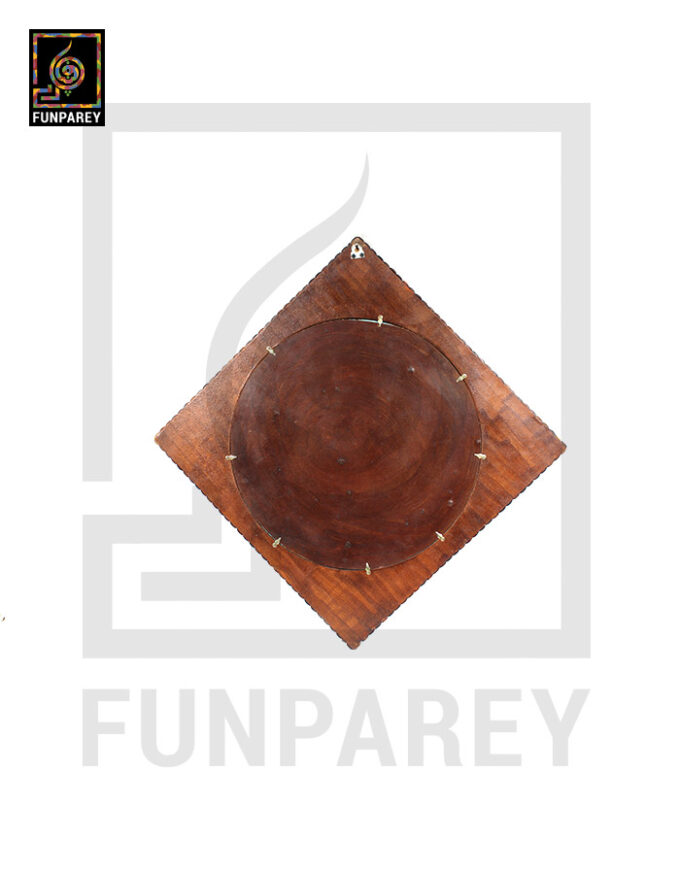 Handmade Wooden Wall Mirror 24" - Image 4