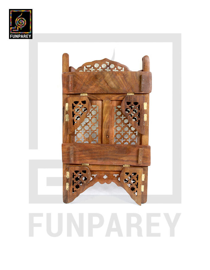 Handcarved Wooden Legacy Wall Shelf Large - Image 4