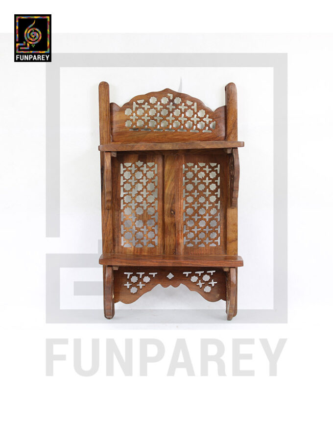 Handcarved Wooden Legacy Wall Shelf Large - Image 3