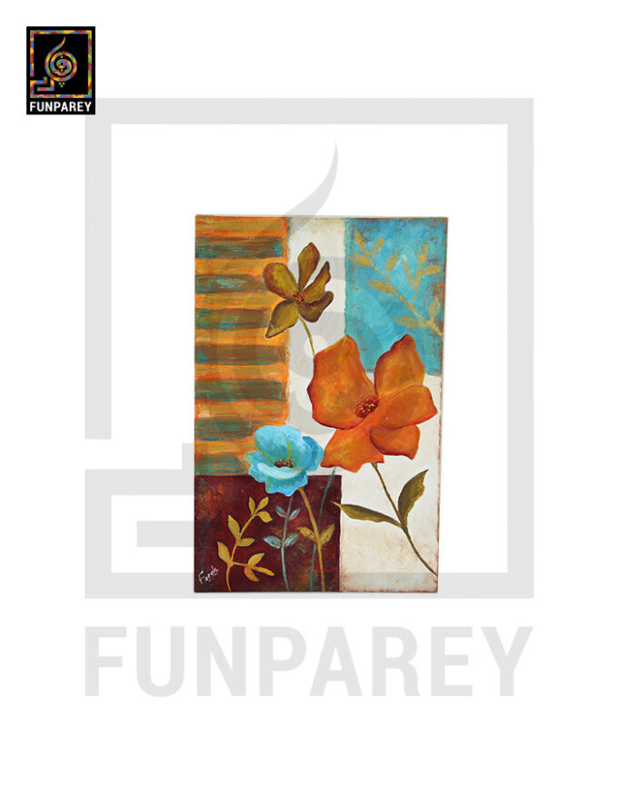 Flower Painting "FLORAL GLOW" 12x18" (Pair) - Image 5