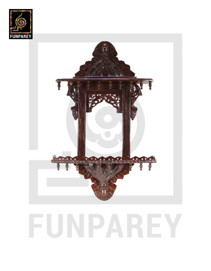 Hand Carved Classic Small Wooden Jharoka