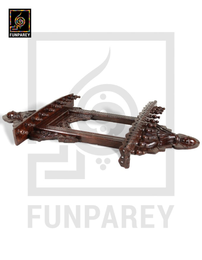 Hand Carved Classic Small Wooden Jharoka - Image 8