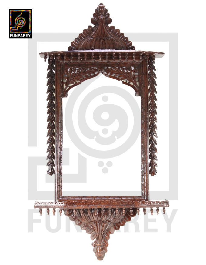 Hand Carved Classic Extra Large 50" Wooden Jharoka