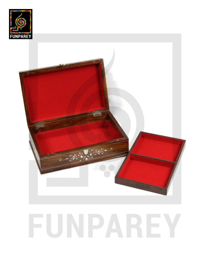 Premium Wooden Storage Box with Fiber Inlay 8/12 - Image 2