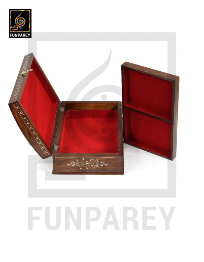 Premium Wooden Storage Box with Fiber Inlay 8/12 - Image 5