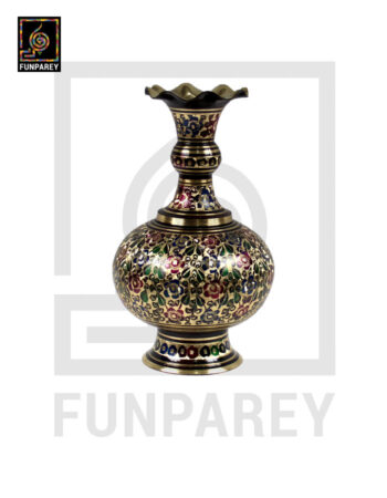 Handmade Long Throat Brass Vase 16"