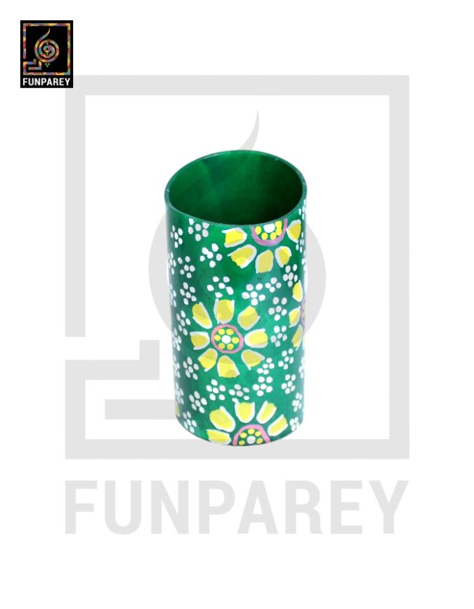 Hand Painted Accessory Jar with Truck Art - Image 3