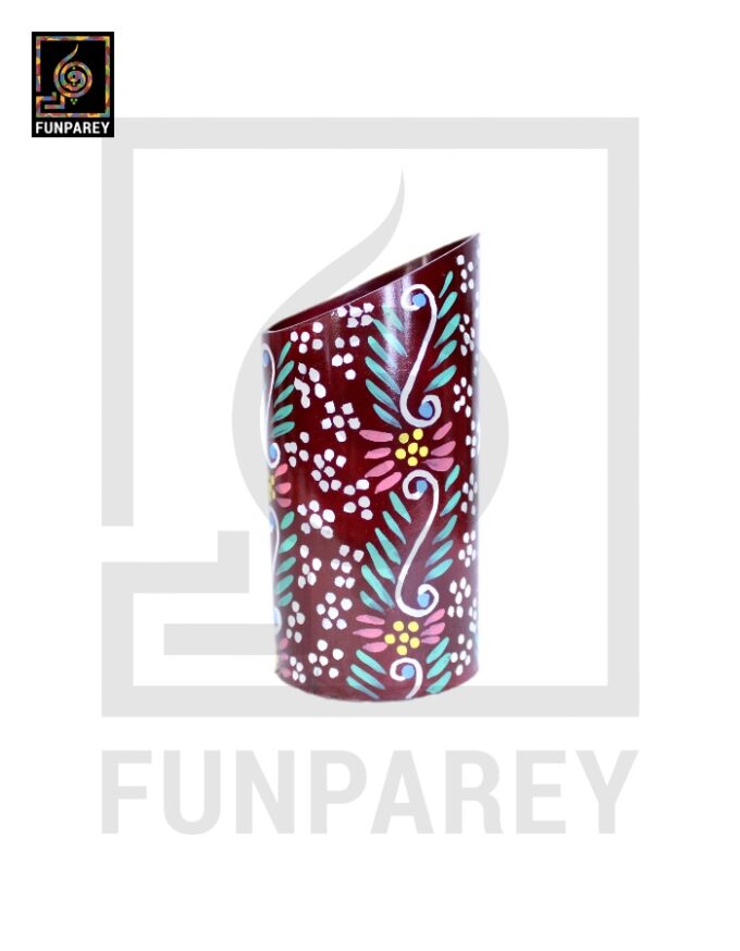 Hand Painted Accessory Jar with Truck Art - Image 4