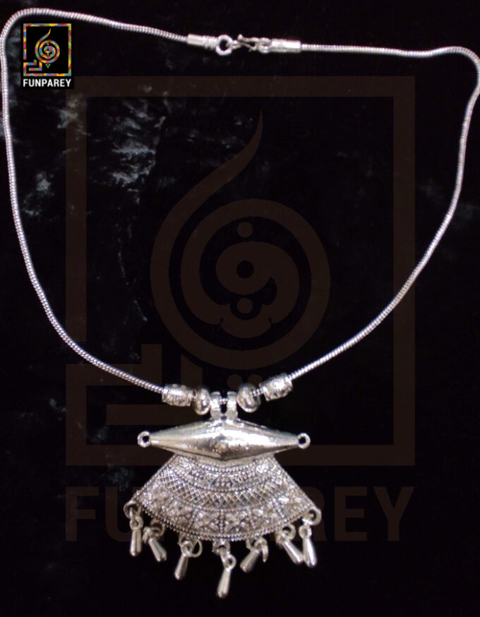 Oxidized Metal Jewelry Pendant "Sputnik" - Image 3