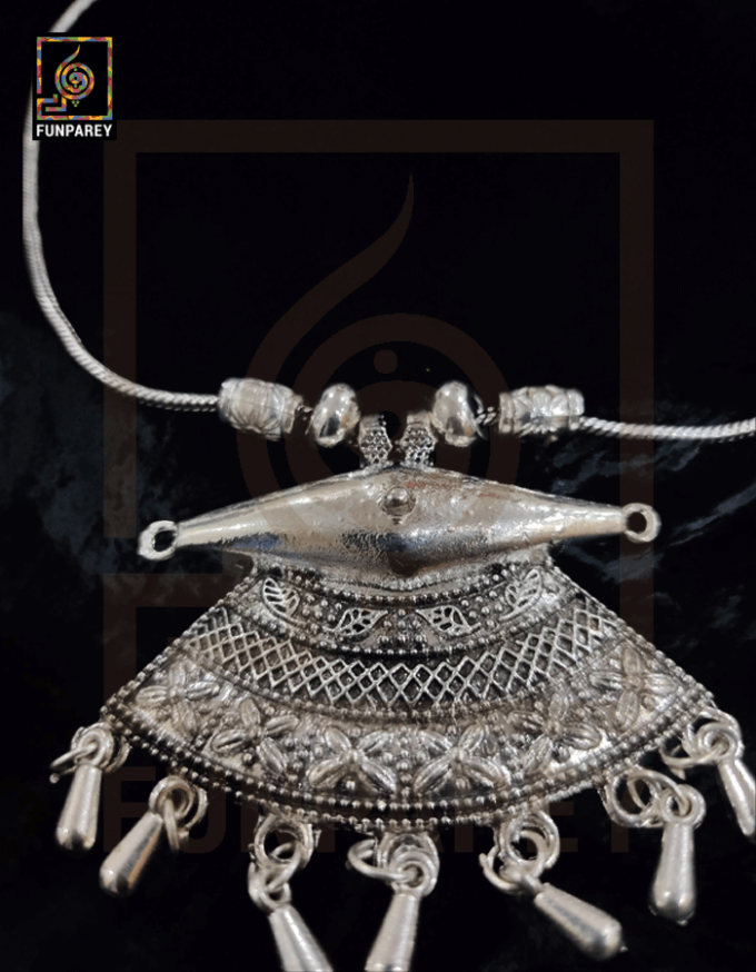 Oxidized Metal Jewelry Pendant "Sputnik"