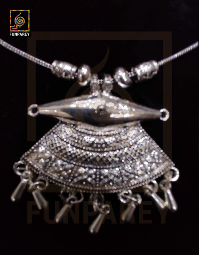 Oxidized Metal Jewelry Pendant "Sputnik" - Image 4