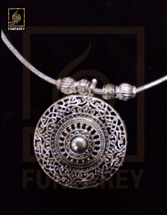 Oxidized Metal Jewelry Pendant "Evening Star"