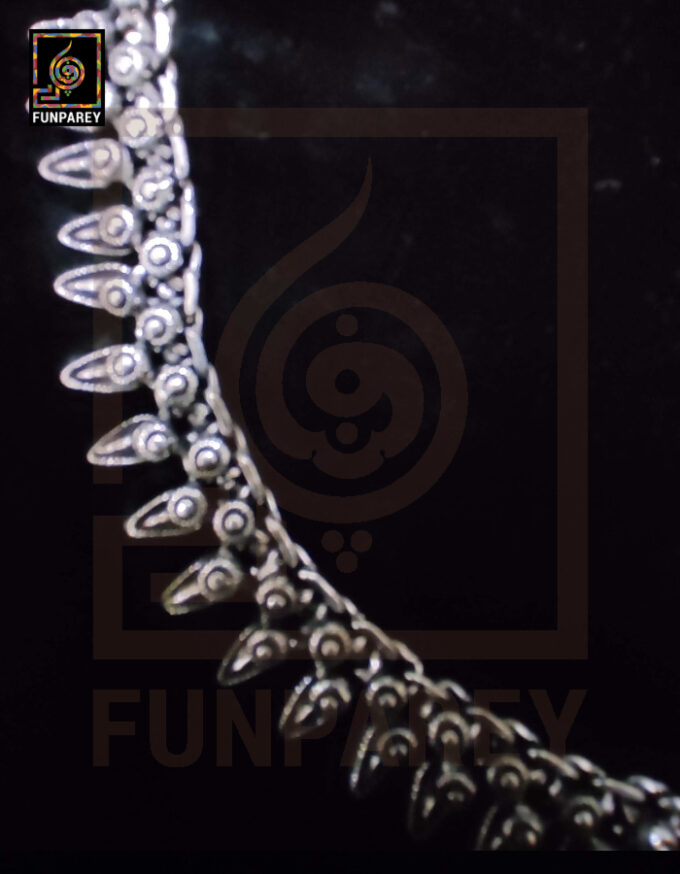 Oxidized Metal Jewelry Pendant "Hauberk" Small - Image 3