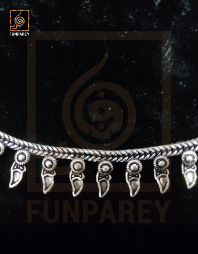 Oxidized Metal Jewelry Pendant "Hauberk" Small - Image 8