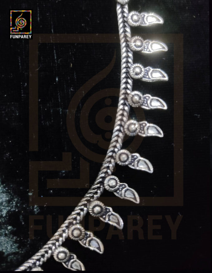 Oxidized Metal Jewelry Pendant "Hauberk" Small - Image 4
