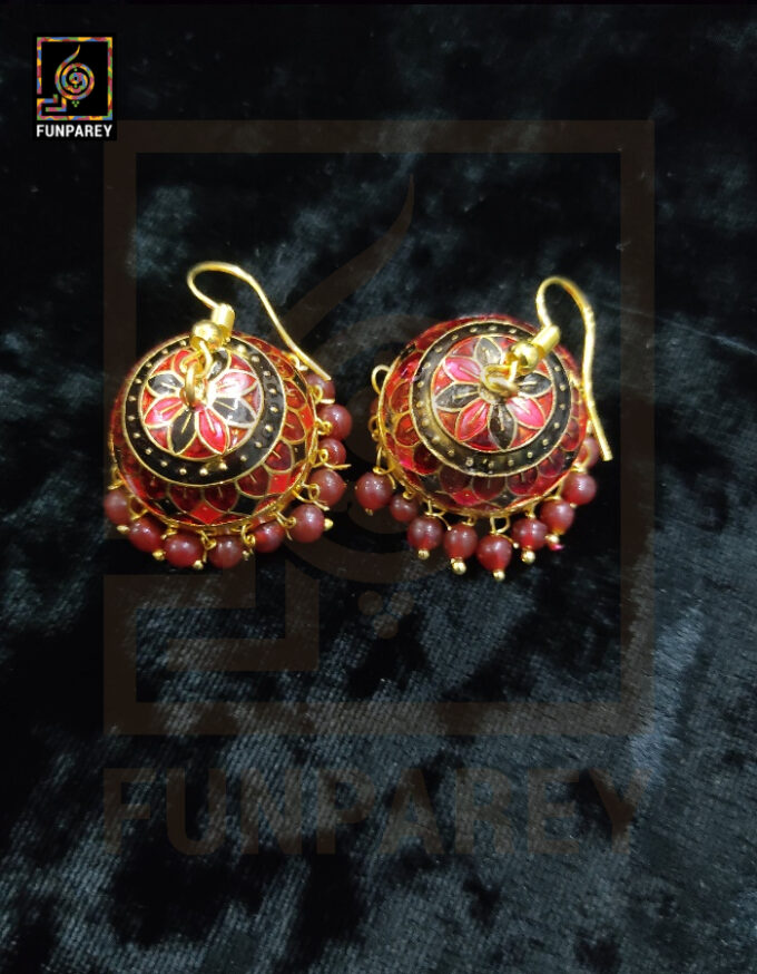Ethnic Tribal Metallic Earrings "Czarina Carnal"