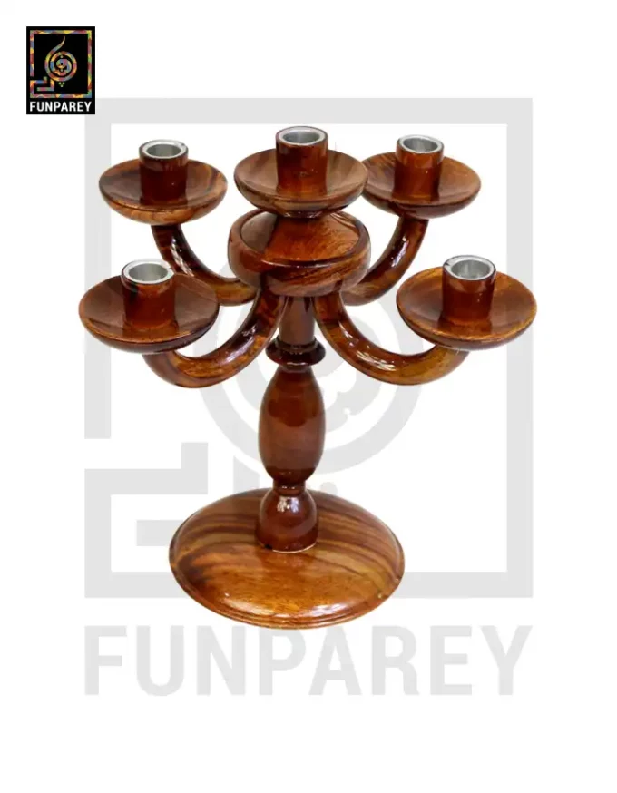 Wooden Candle Stand Large – Adjustable - Image 4