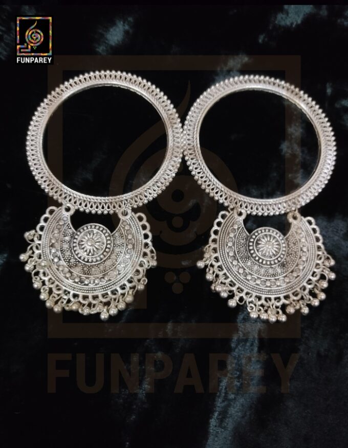 Tribal Oxidized Heavy Trailing Bangles "Virsa" - Image 2