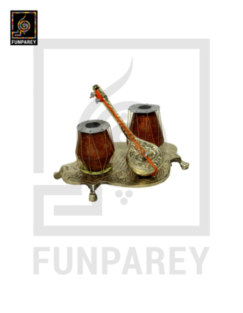 Handmade Brass Decorative Classical Music Piece - Sangeet Set