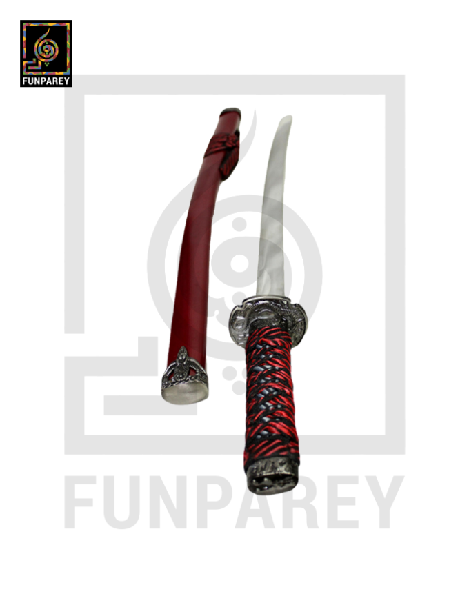 Steel Wakizashi with Scabbard 30" Samurai Short Sword For Wall Hanging - Image 2