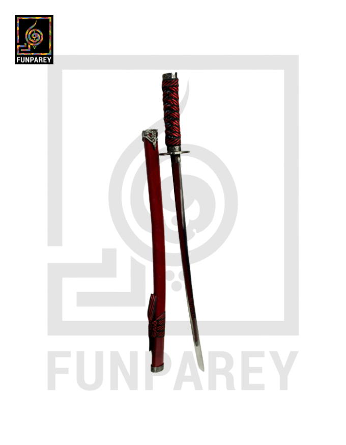 Steel Wakizashi with Scabbard 30" Samurai Short Sword For Wall Hanging - Image 5