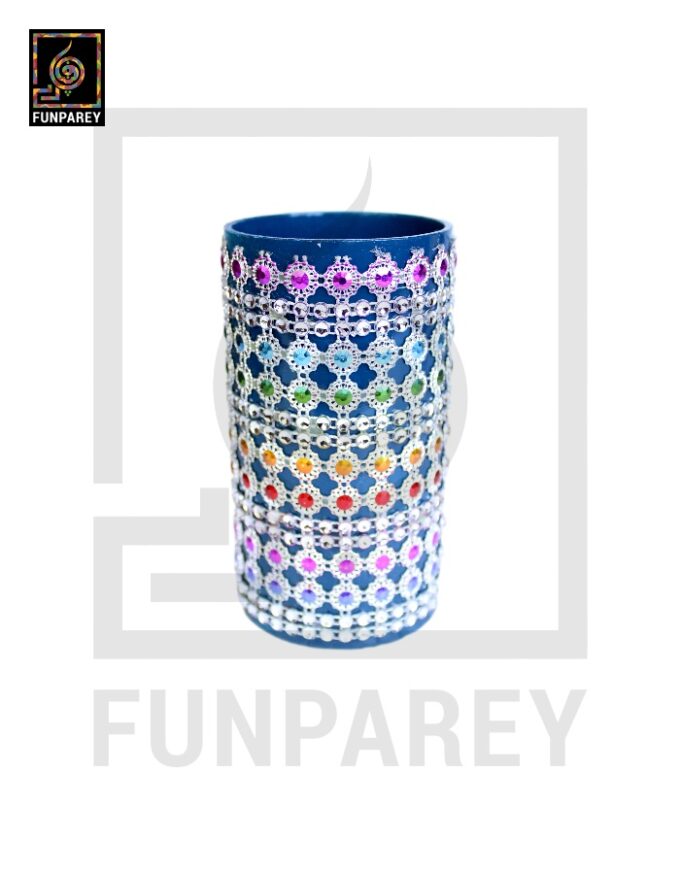 Hand Crafted Accessory Jar with Shiny Beats - Image 4