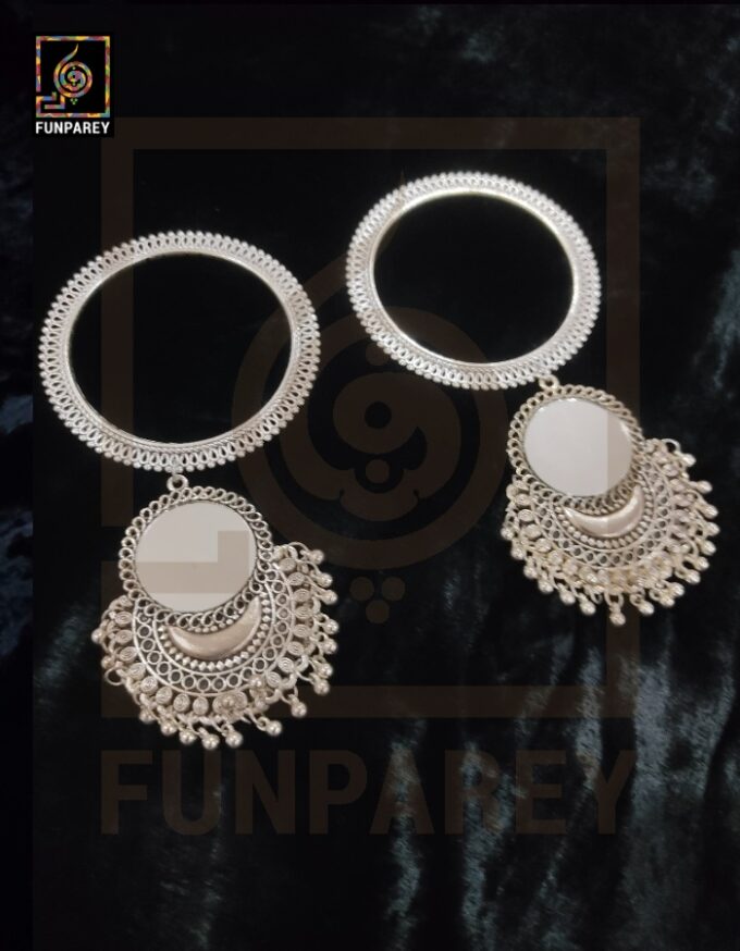 Tribal Oxidized Heavy Trailing Bangles "Zenith Short" - Image 4