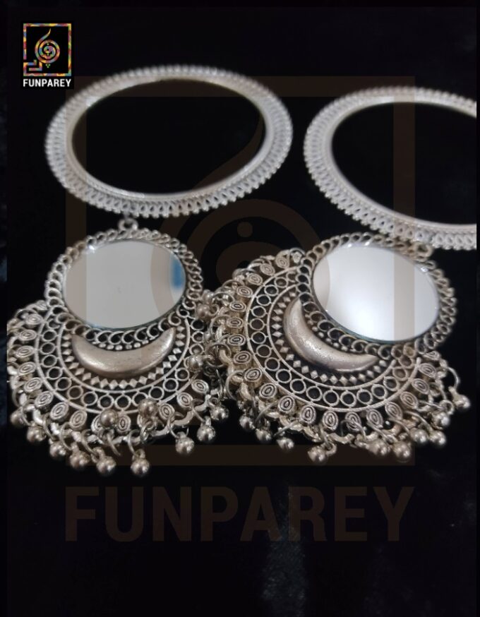 Tribal Oxidized Heavy Trailing Bangles "Zenith Short" - Image 2