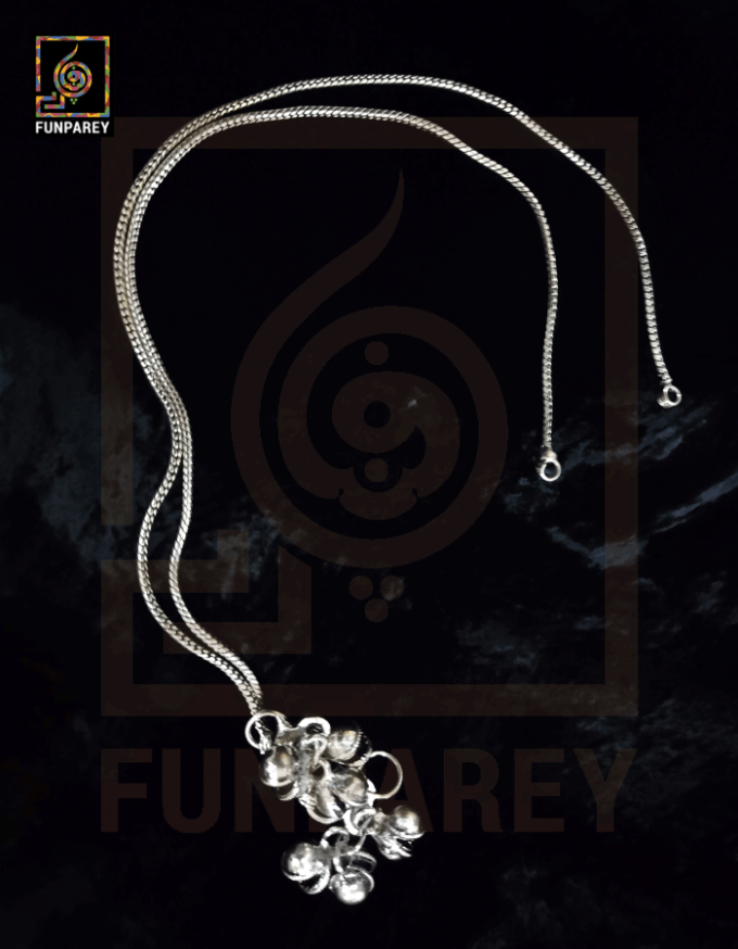 Oxidized Metal Tribal Anklets (Pair) "Eclipse"